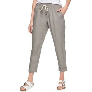 Athleta Bali Linen Grey Capri
